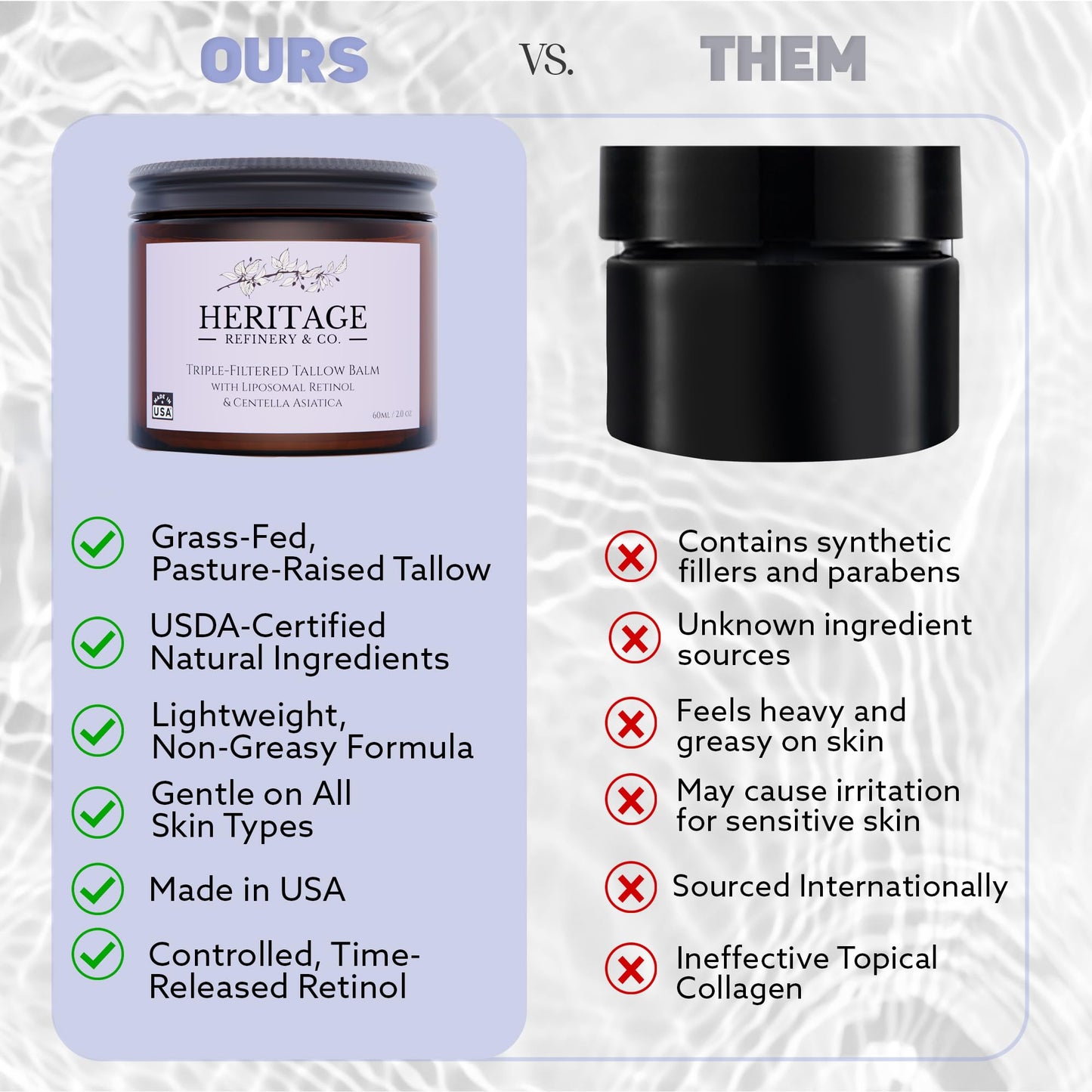 Whipped Tallow Balm with Retinol & Centella Aciatica