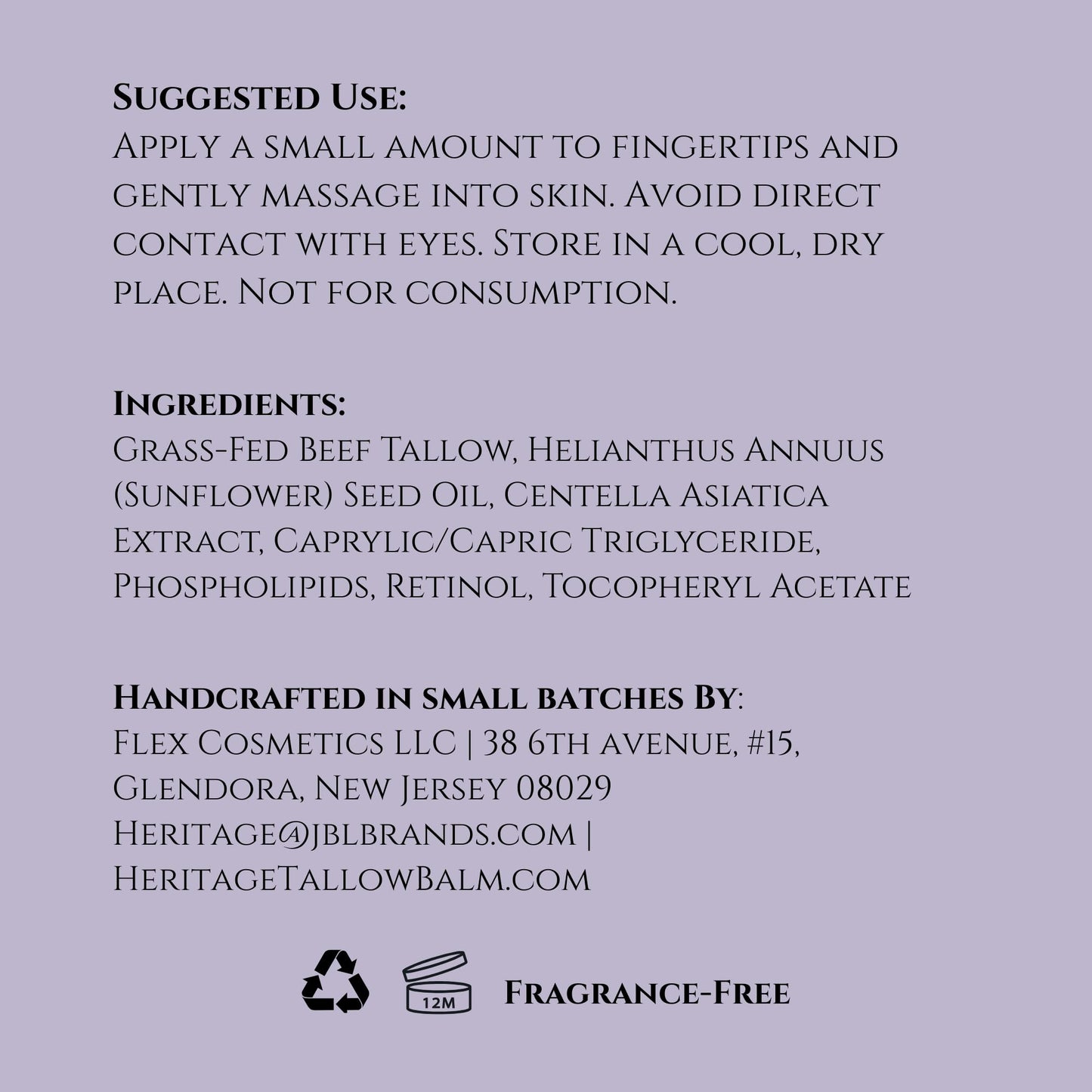 Whipped Tallow Balm with Retinol & Centella Aciatica