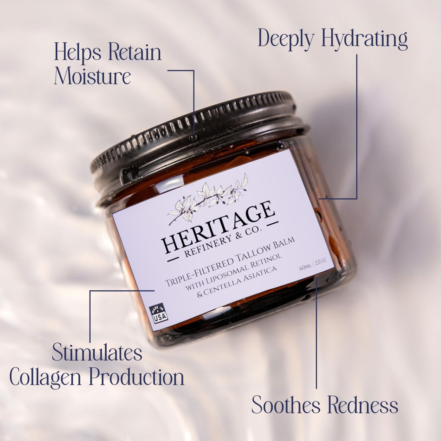 Whipped Tallow Balm with Retinol & Centella Aciatica